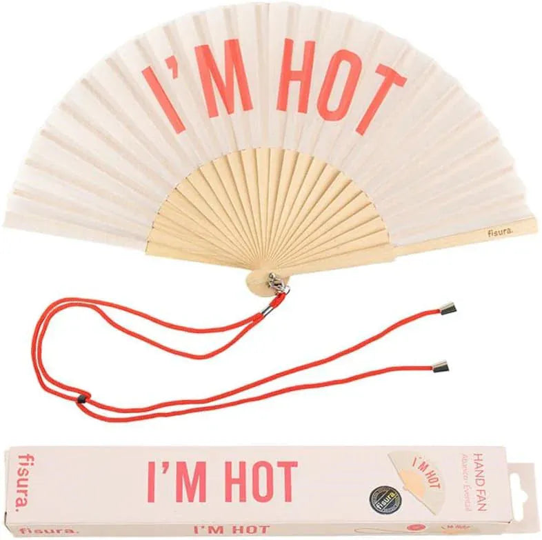 Hand fan I’m hot French bazaar