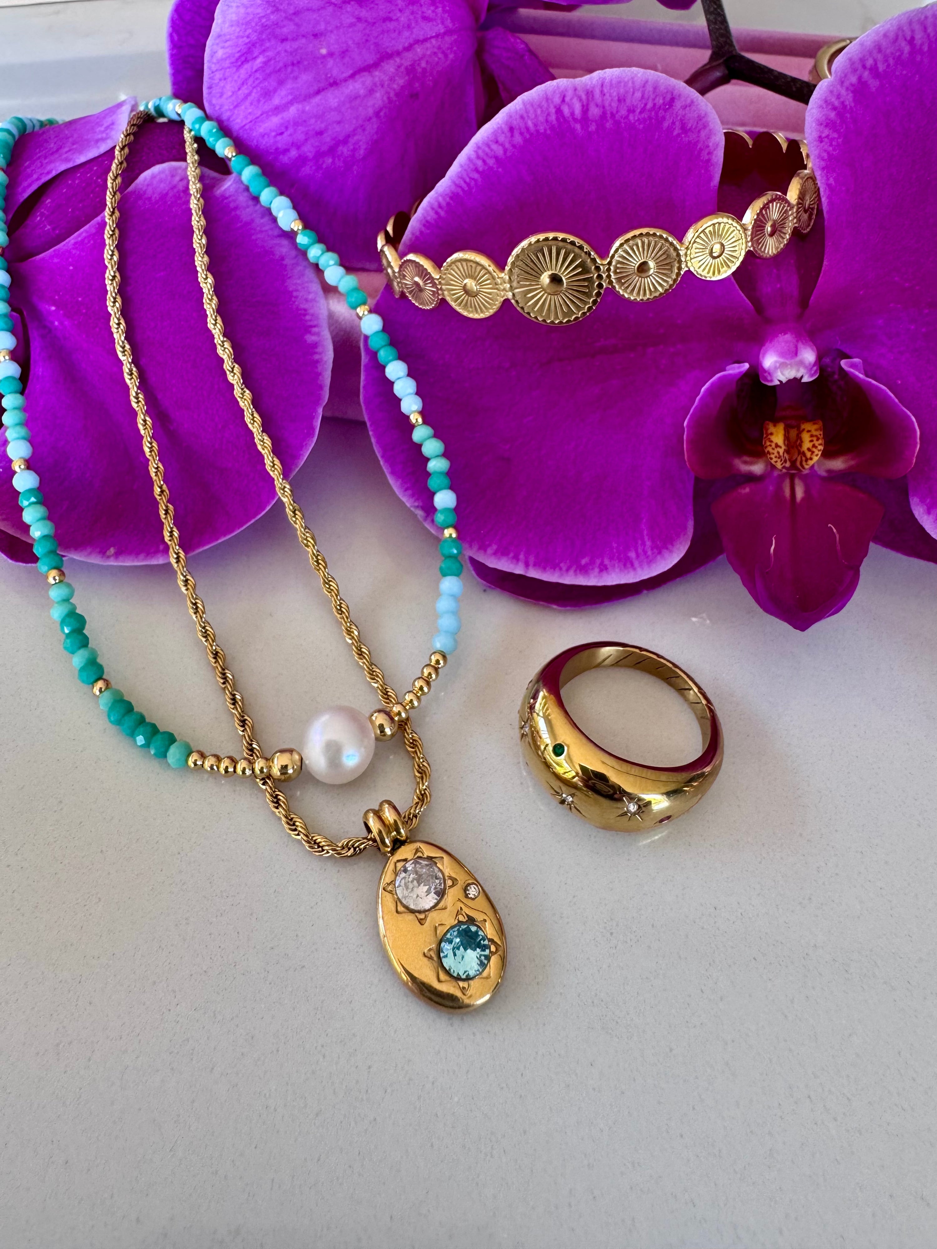 blue whisper pendant necklace Innerbloom