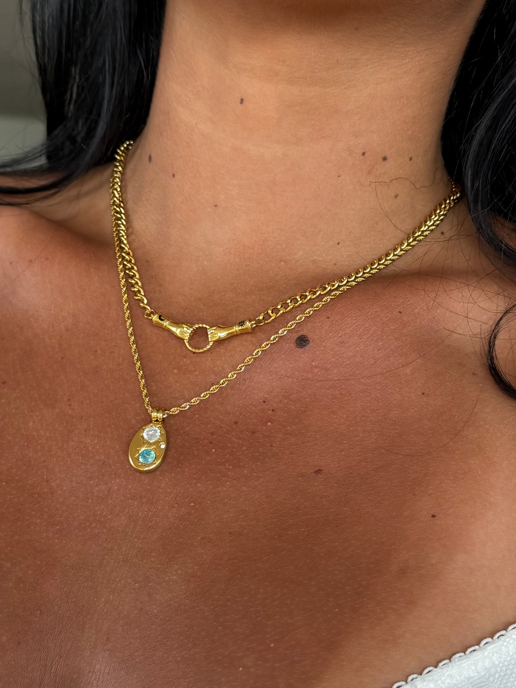 blue whisper pendant necklace Innerbloom