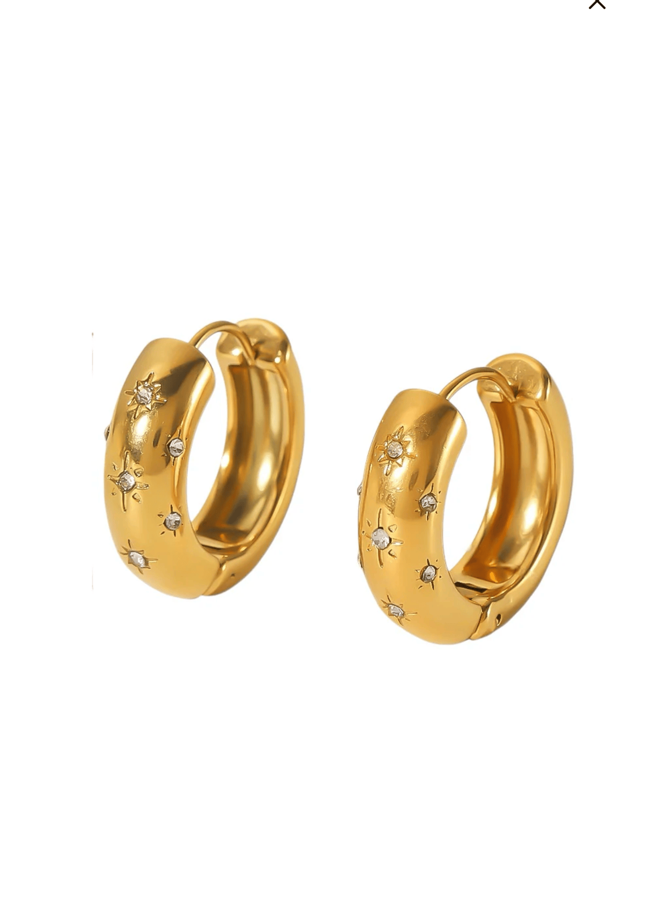 Golden Star Light Earrings Innerbloom