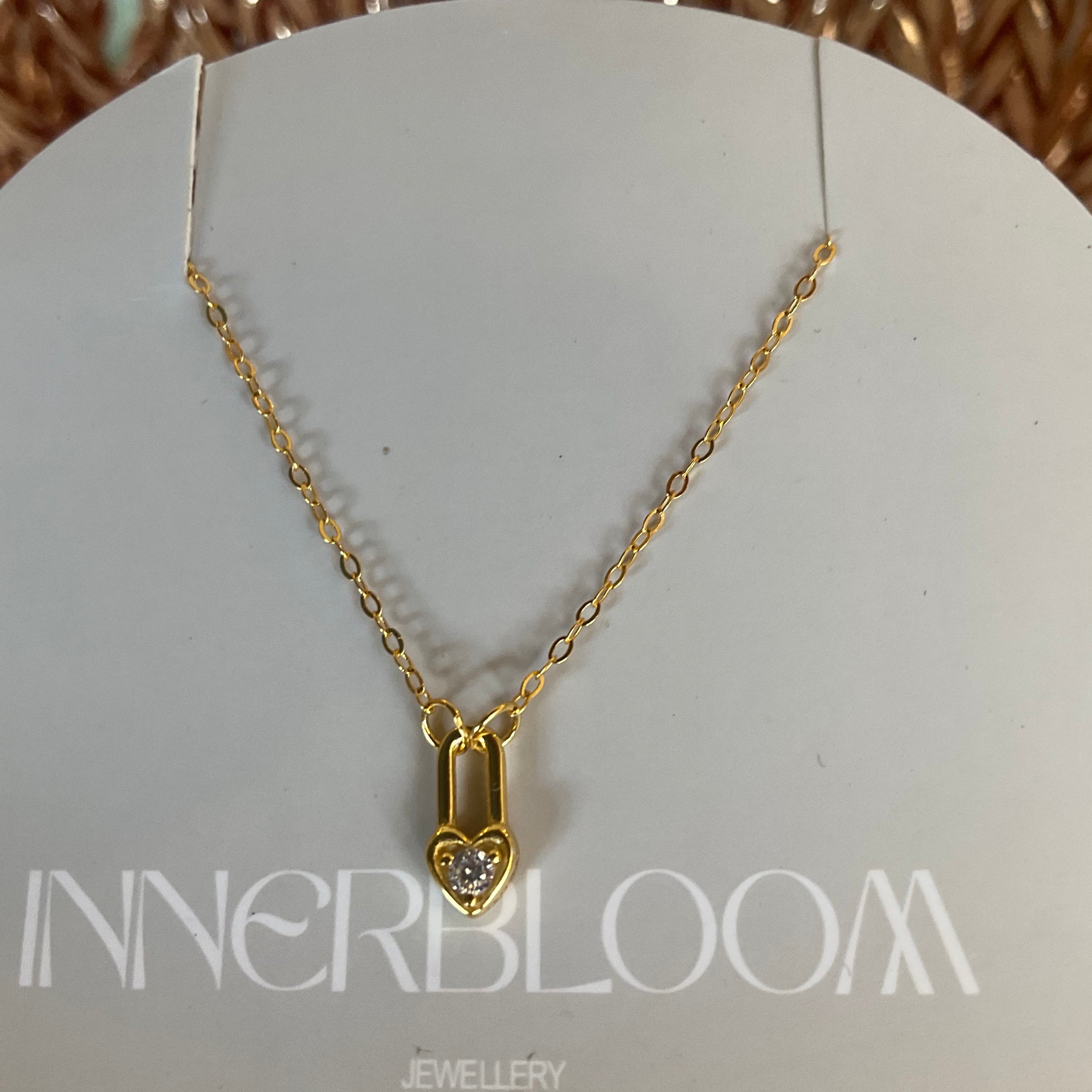 ‘Heart locked in’ necklace Innerbloom