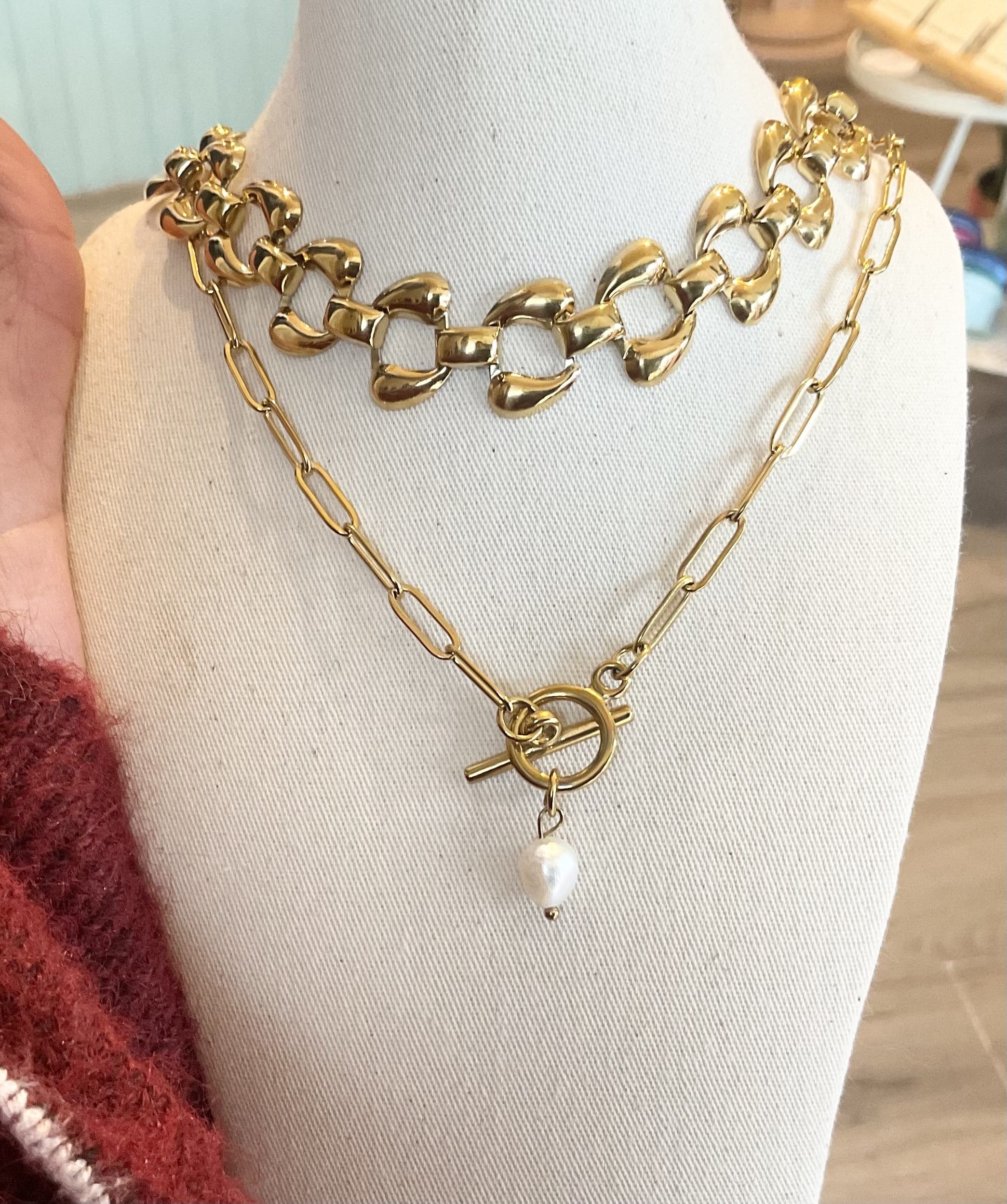 Pearl fob Necklace Innerbloom