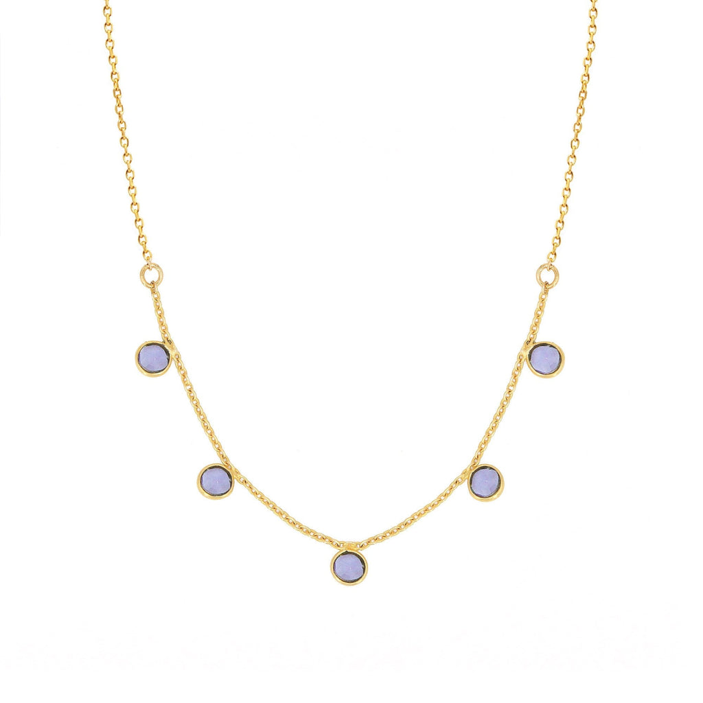 Loulou french necklace Iolite LittleLintons