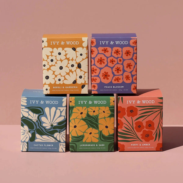 Ivy & Wood Flora Soy Candles Ivy & Wood