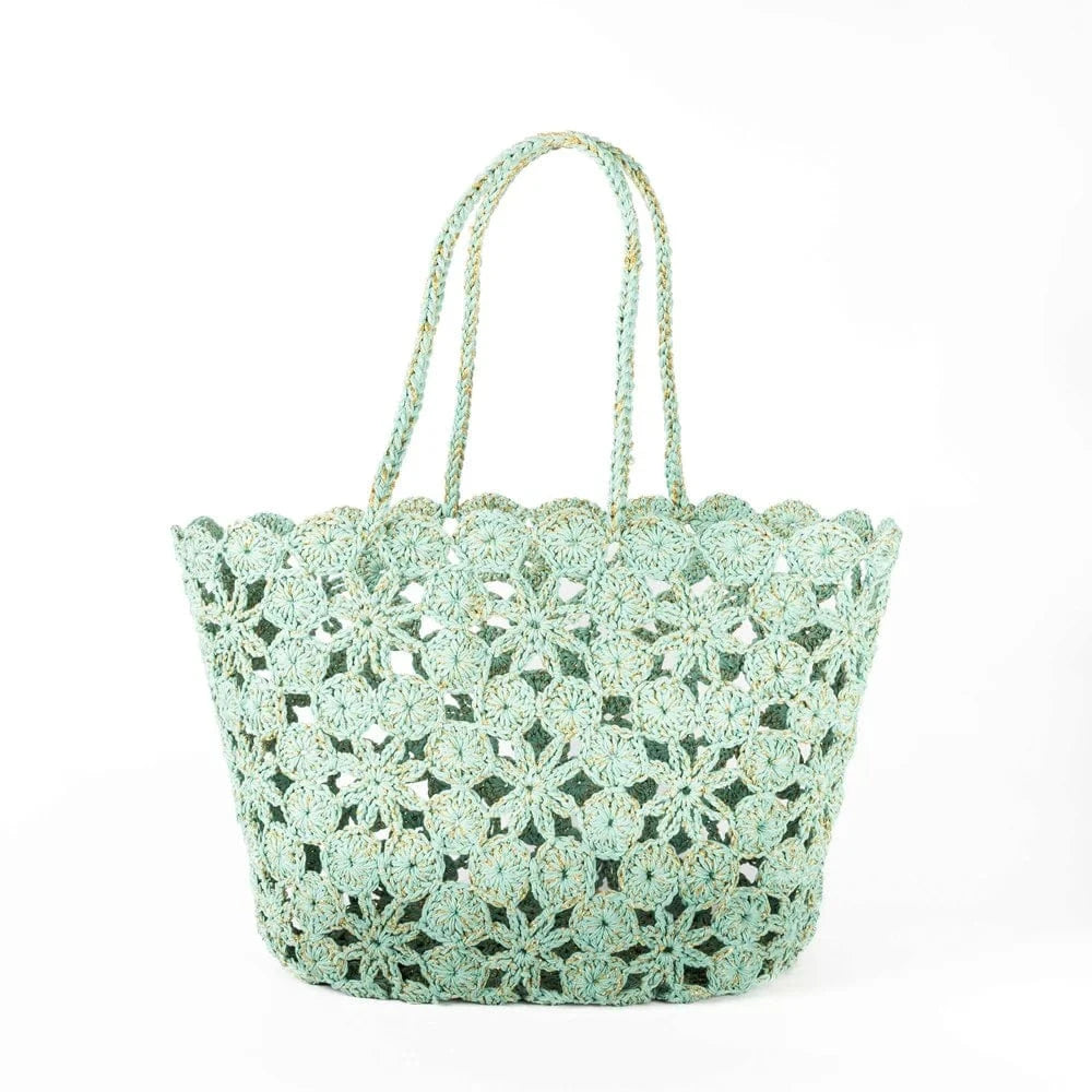 Jane tote Lagoon & gold LittleLintons