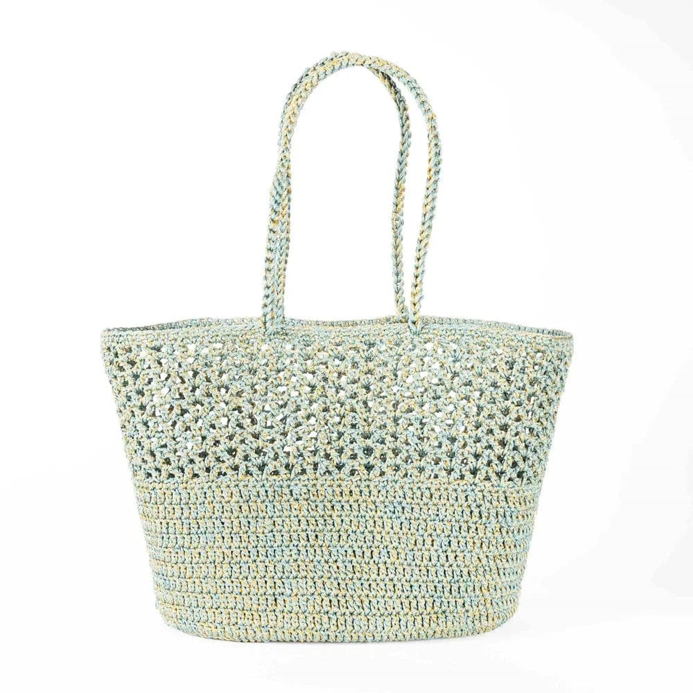 Romy Tote Lagoon & gold LittleLintons