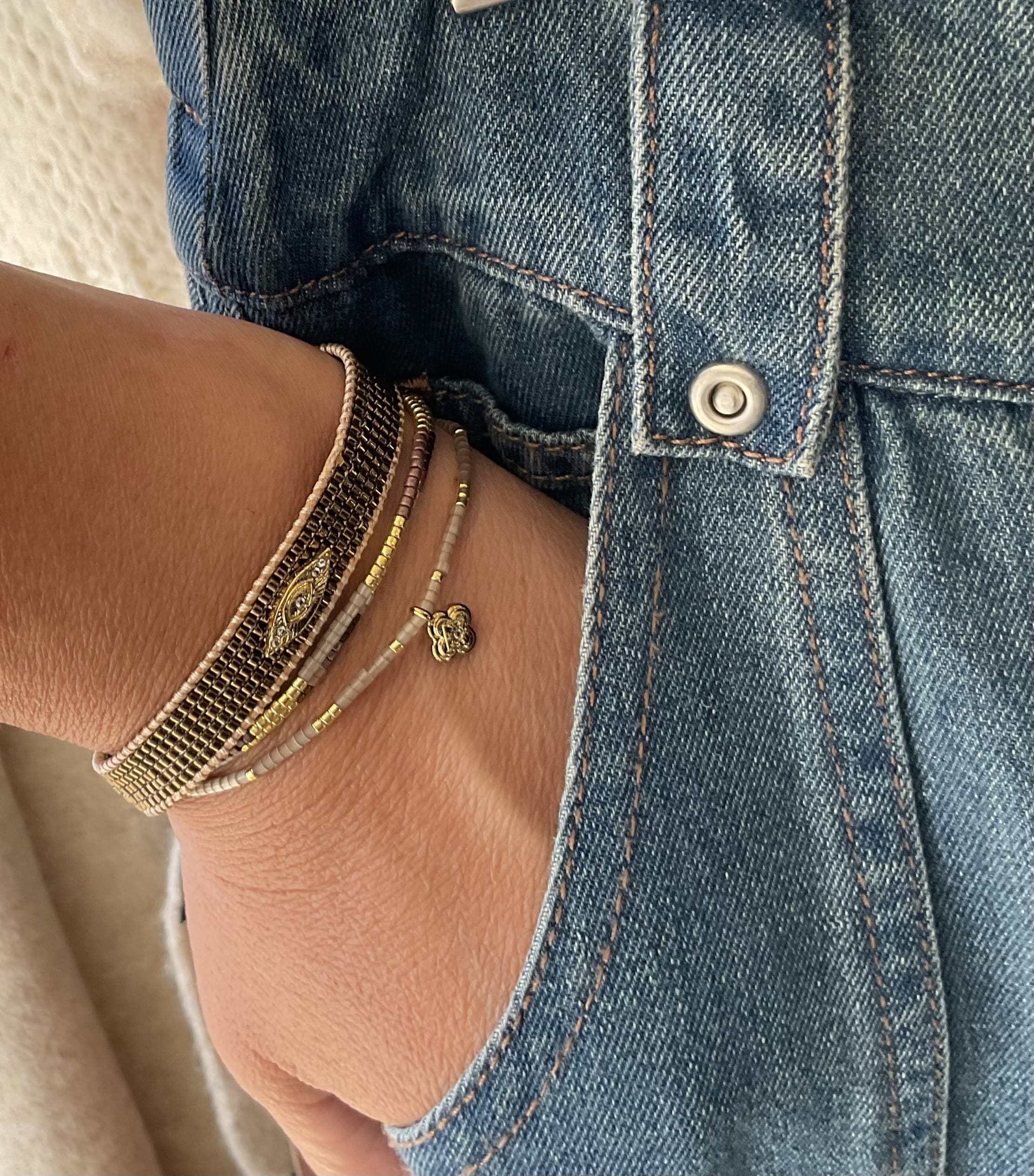 Belle Mais Jeanne wristlet LittleLintons
