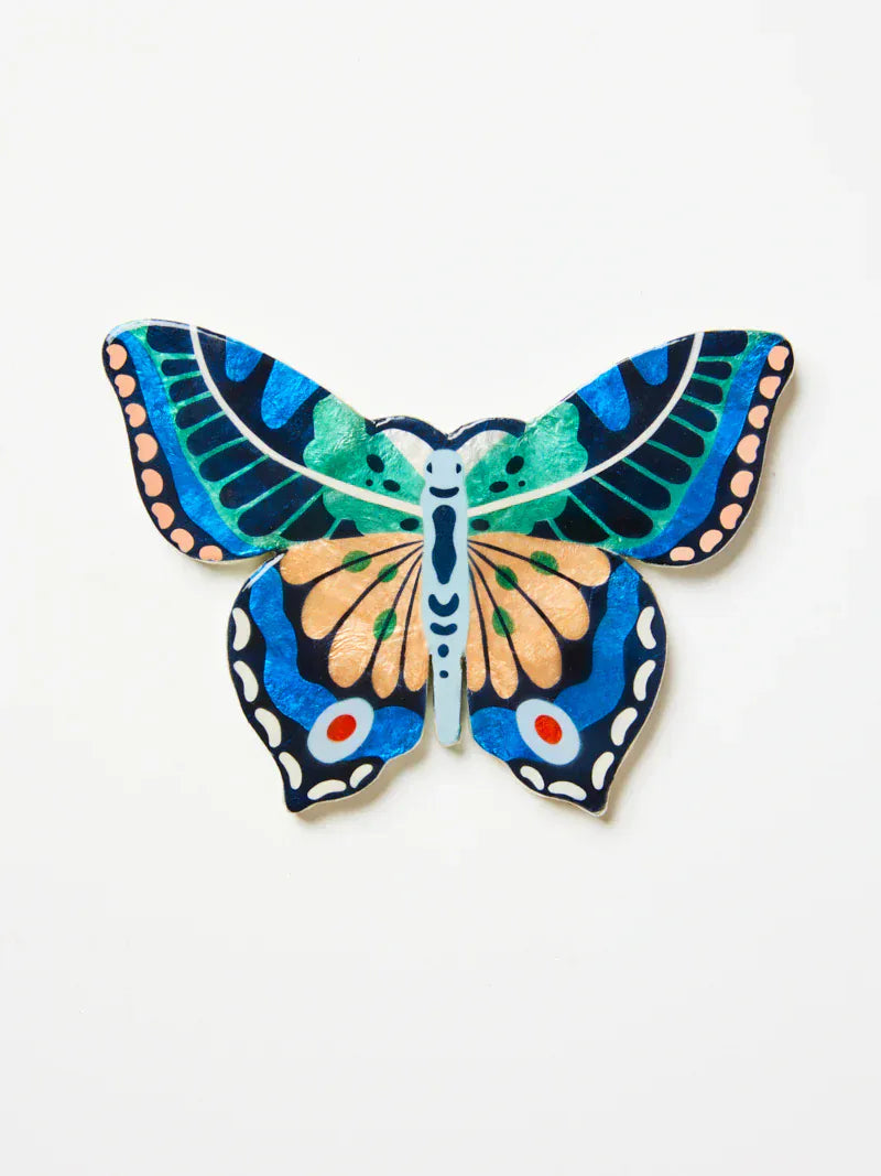Canopy blue butterfly wall hanging LittleLintons