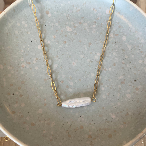 Chloe pearl necklace LittleLintons