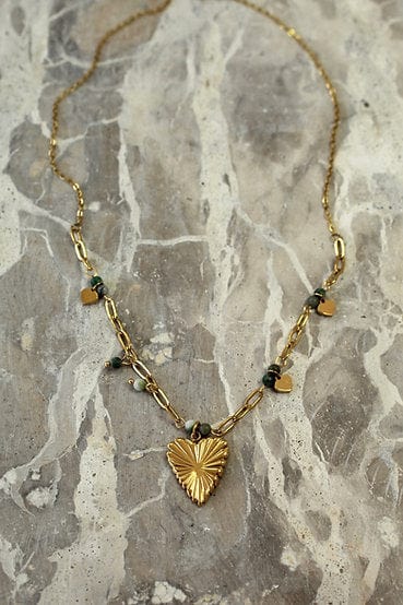 Deco heart necklace LittleLintons