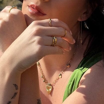 Deco heart necklace LittleLintons