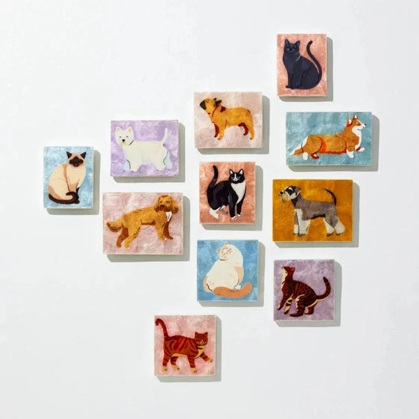 Dog lovers tile hangers LittleLintons