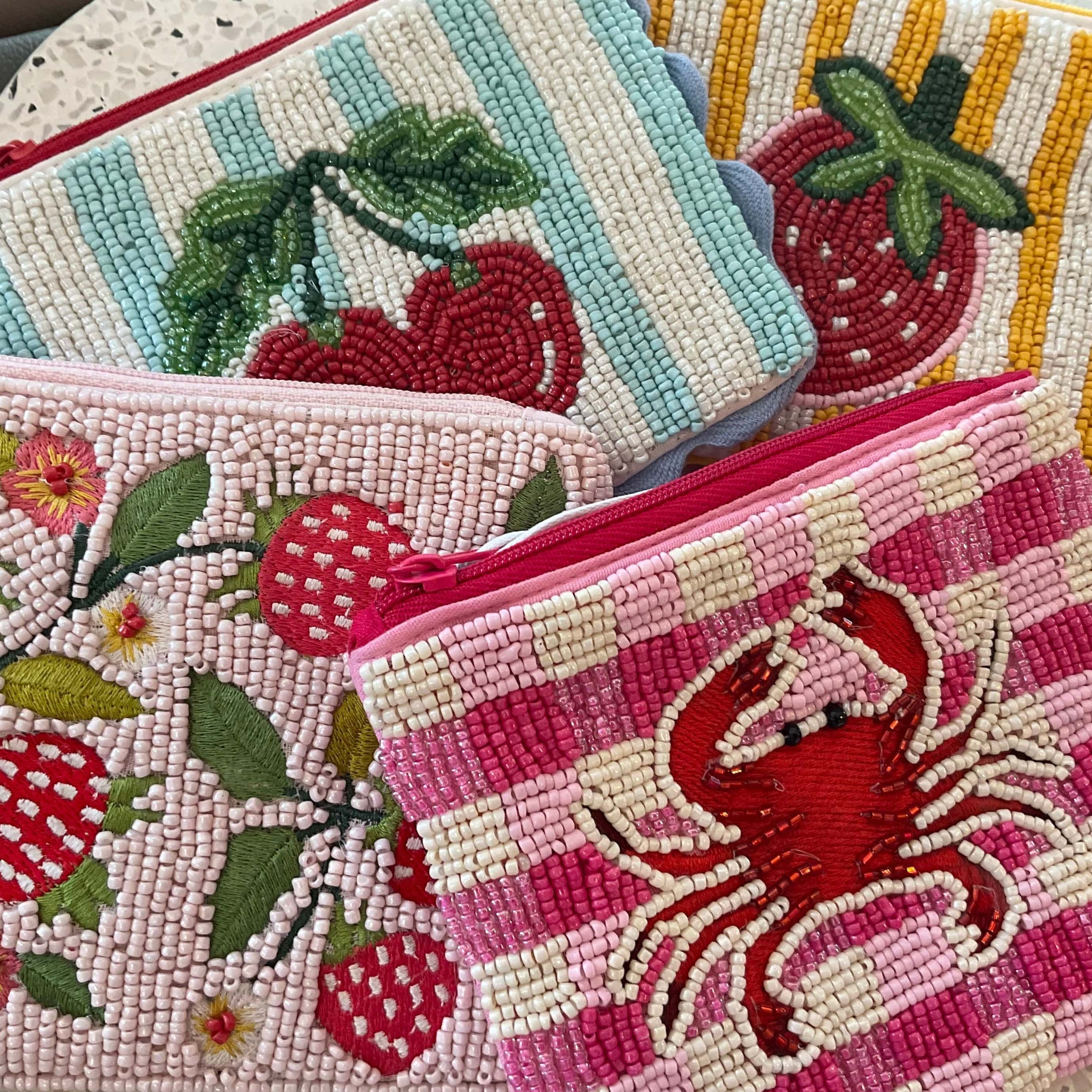 Embroidered bead pouch LittleLintons