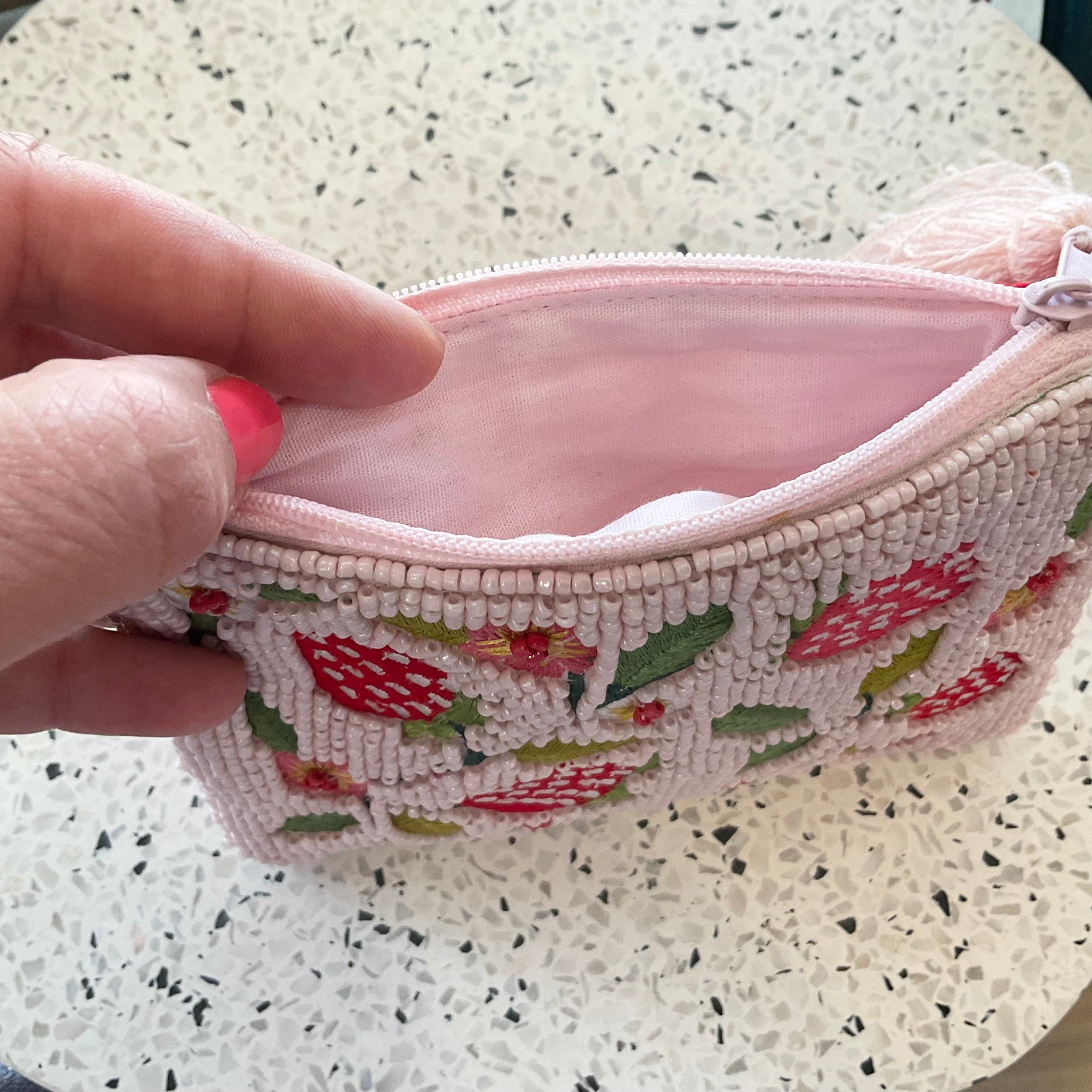 Embroidered bead pouch LittleLintons