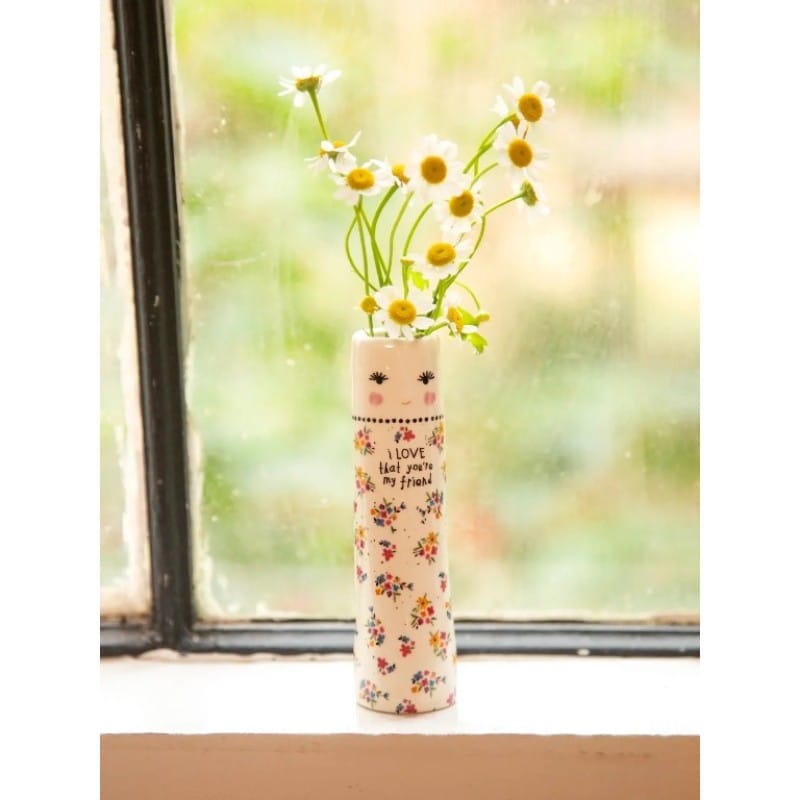 Folk friend pinks vase LittleLintons
