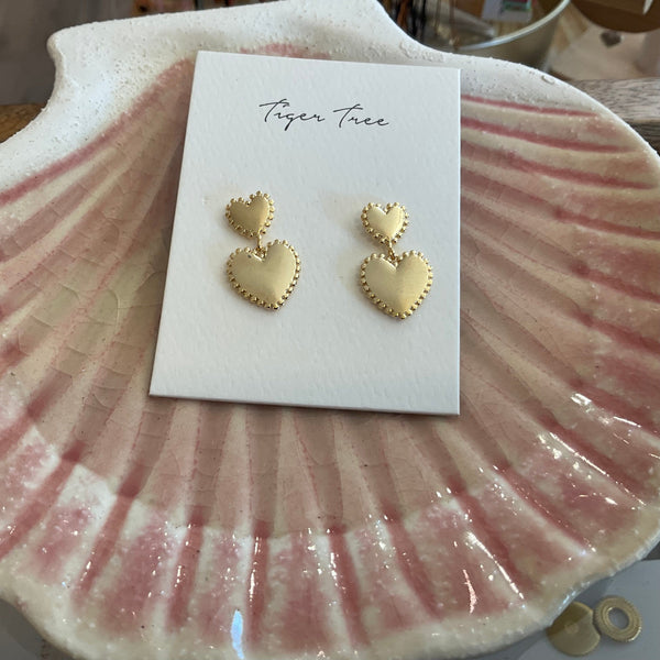 Heart duo earrings LittleLintons