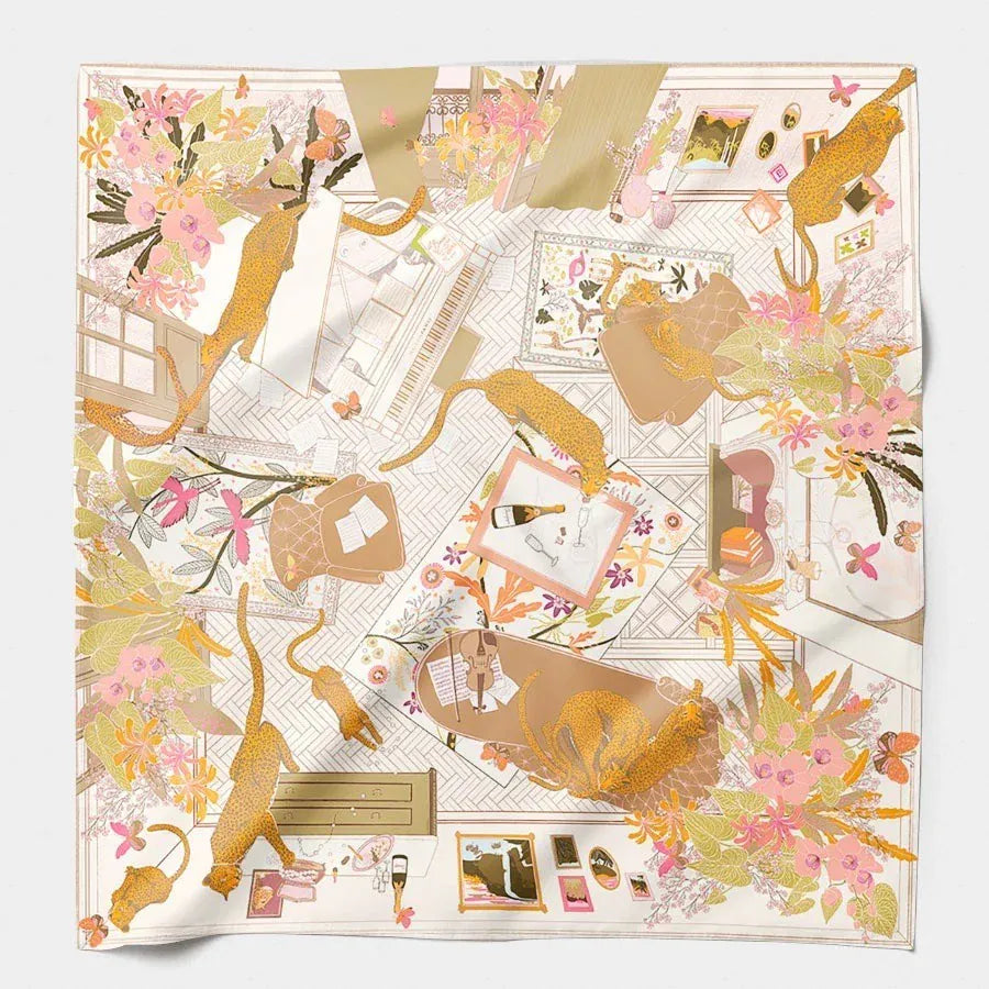 Maison fanli Boudoir gold scarf LittleLintons