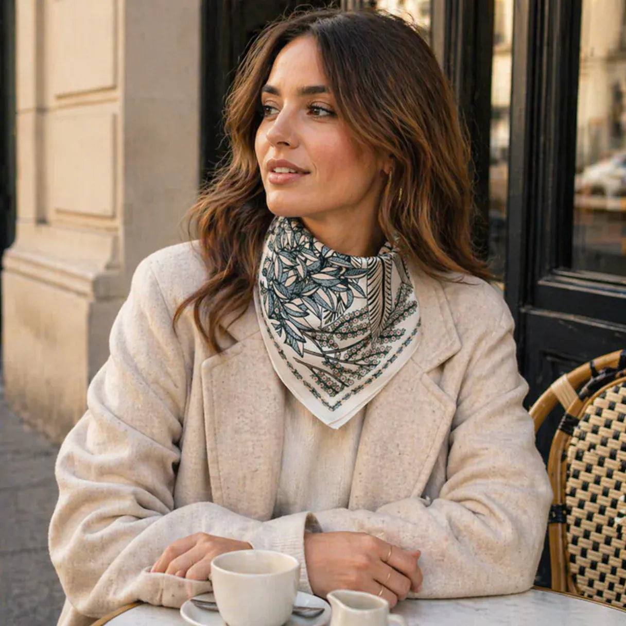 Maison fanli Elsa panther silk scarf LittleLintons