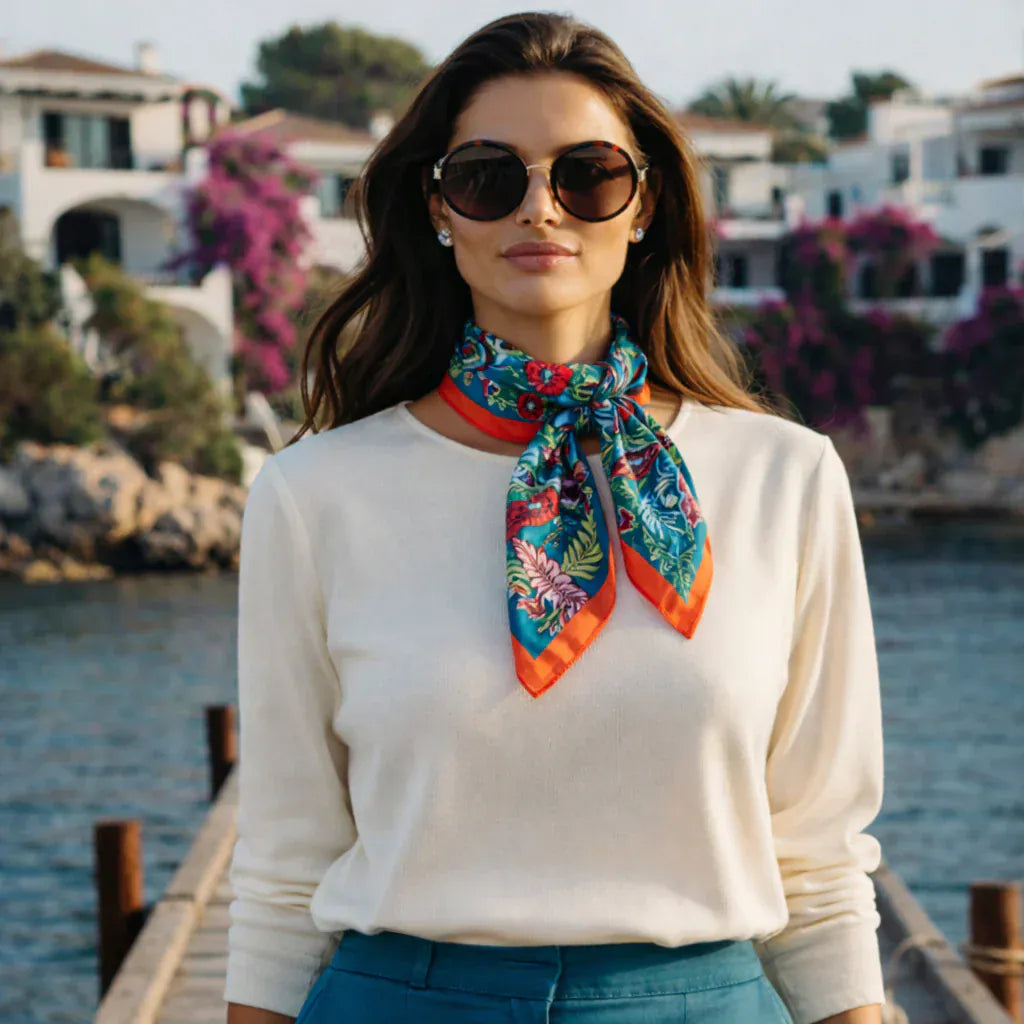 Maison fanli Forgotten temple scarf LittleLintons