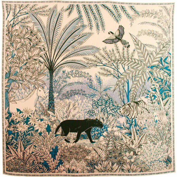 Maison fanli Heloise panther scarf LittleLintons