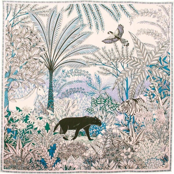 Maison fanli large Elsa panther scarf LittleLintons