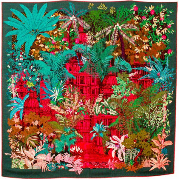 Maison fanli Tropical temple scarf LittleLintons