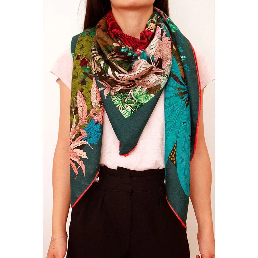 Maison fanli Tropical temple scarf LittleLintons