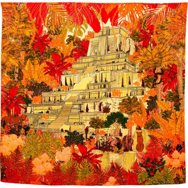 Maison fanli tropical temple scarf LittleLintons