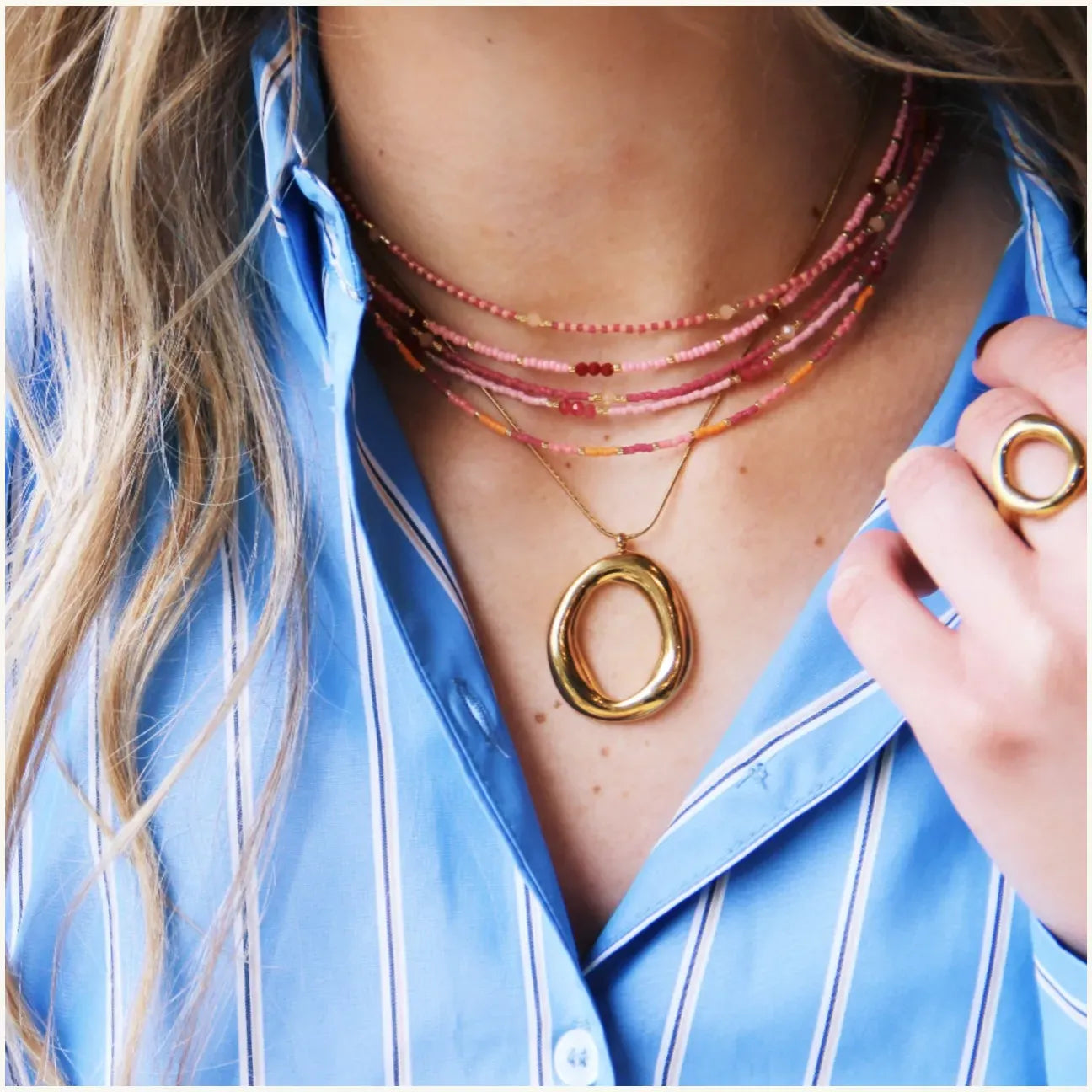 Miyuki glow necklace LittleLintons