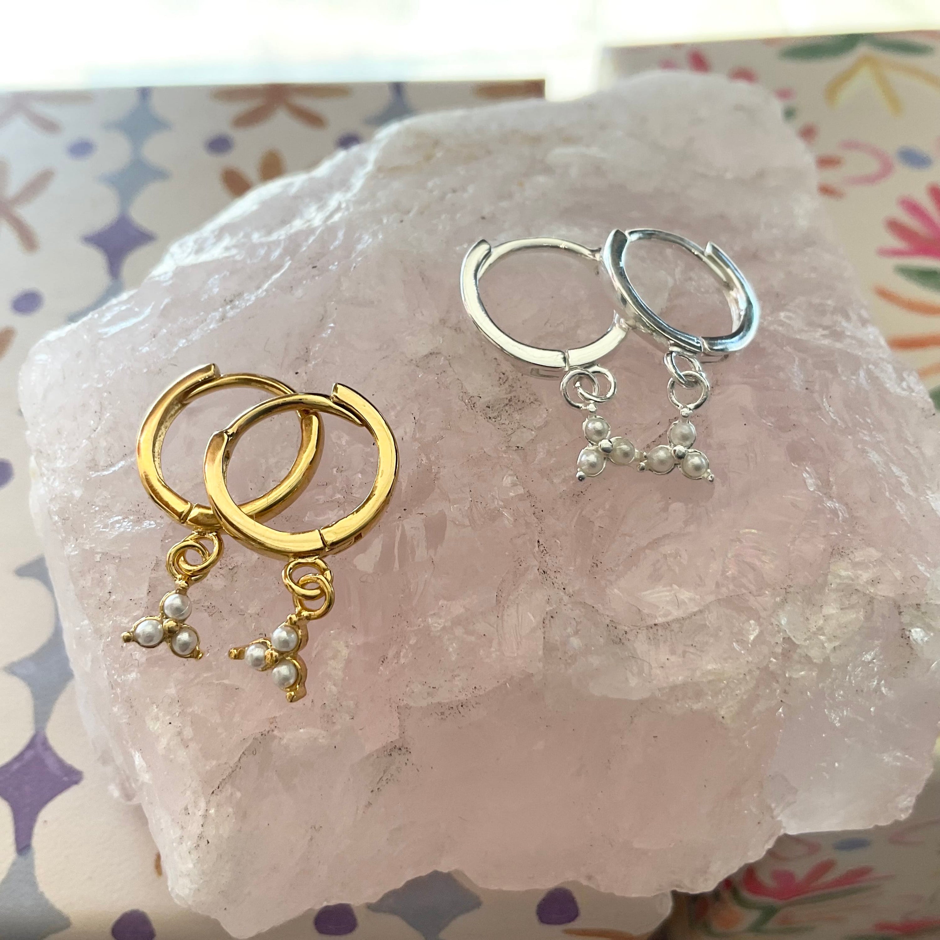 Pearl star hoops LittleLintons