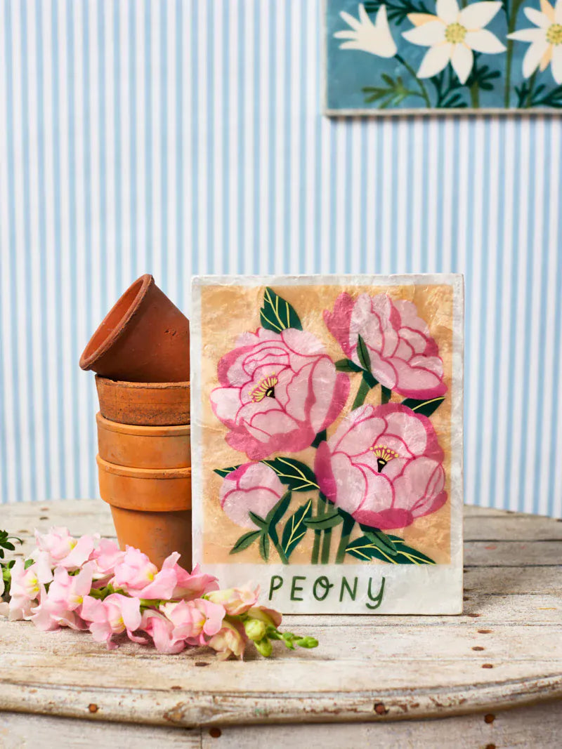 Peony wall hanging LittleLintons