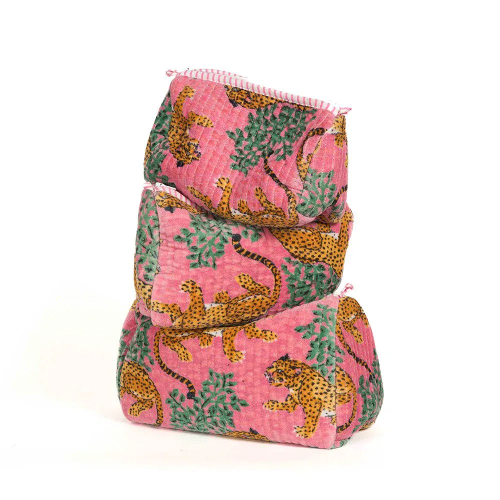 Pink panther velvet pouch LittleLintons