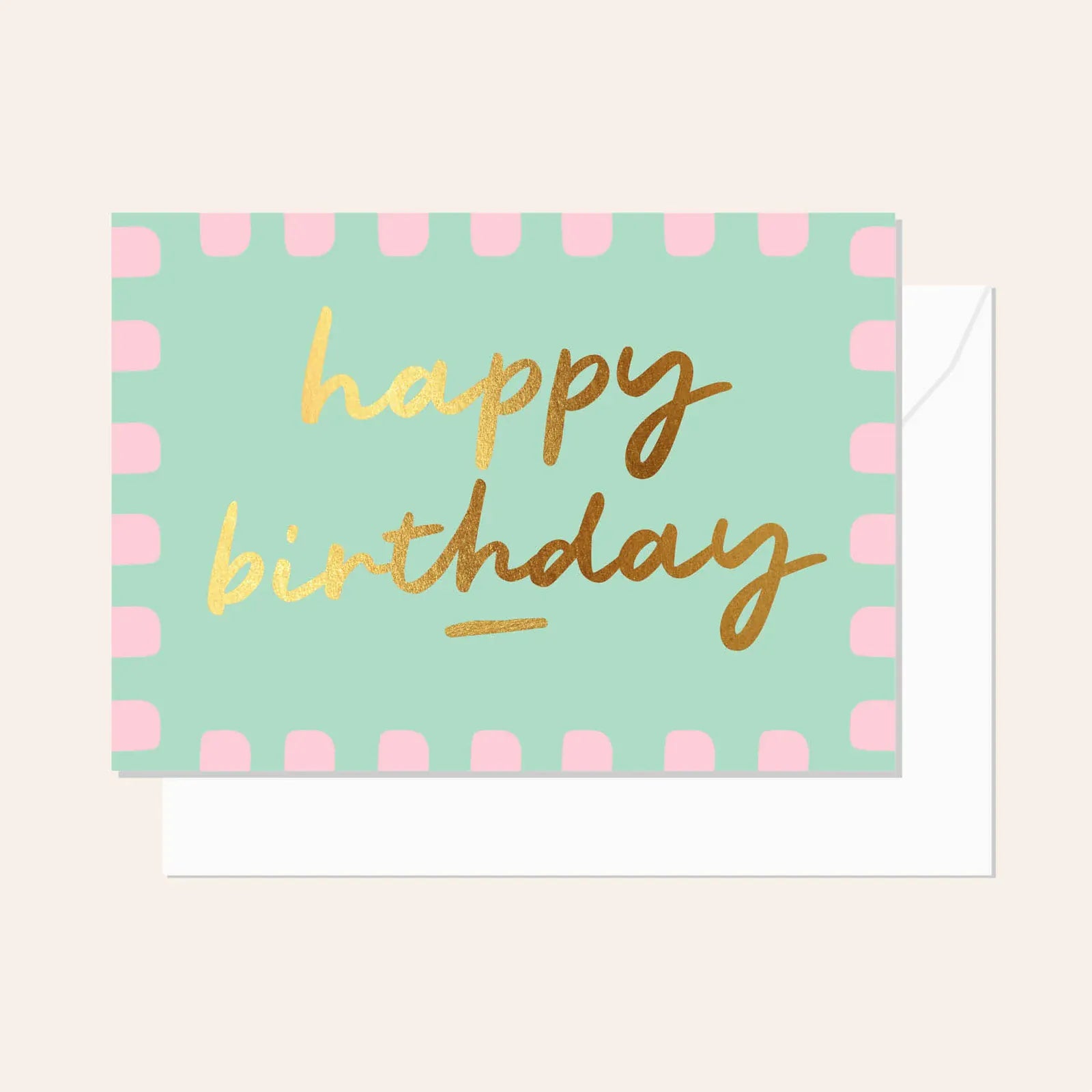 Scallop birthday card LittleLintons