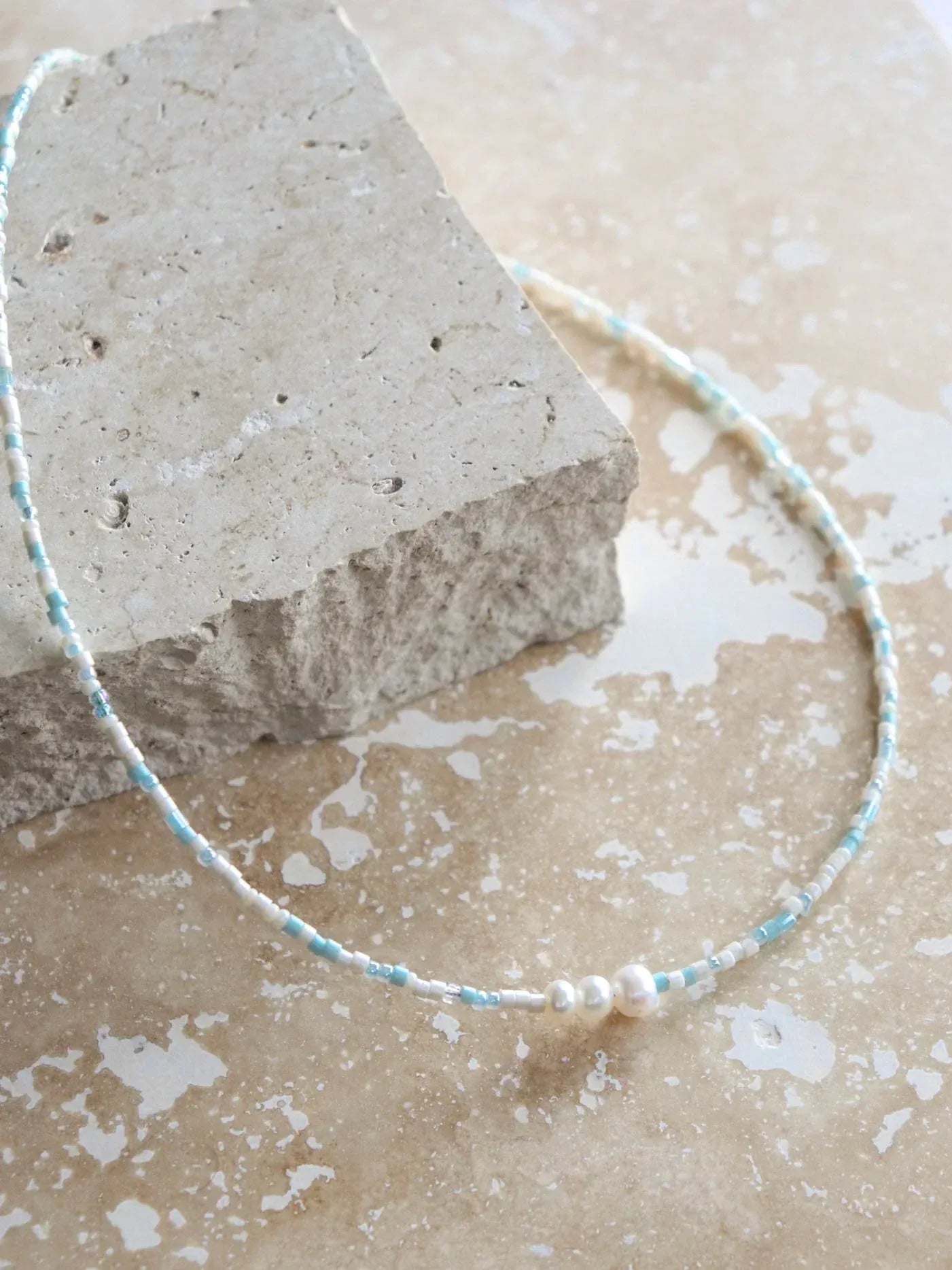 Seafoam necklace LittleLintons
