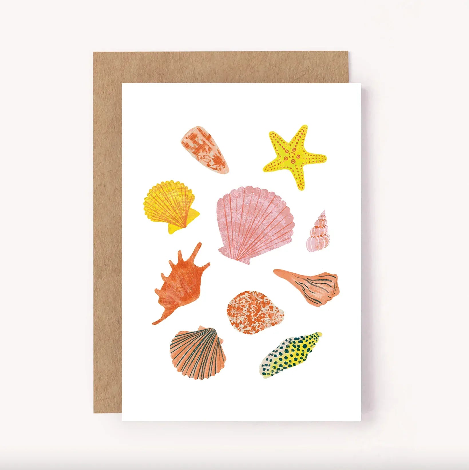 Seashells card LittleLintons