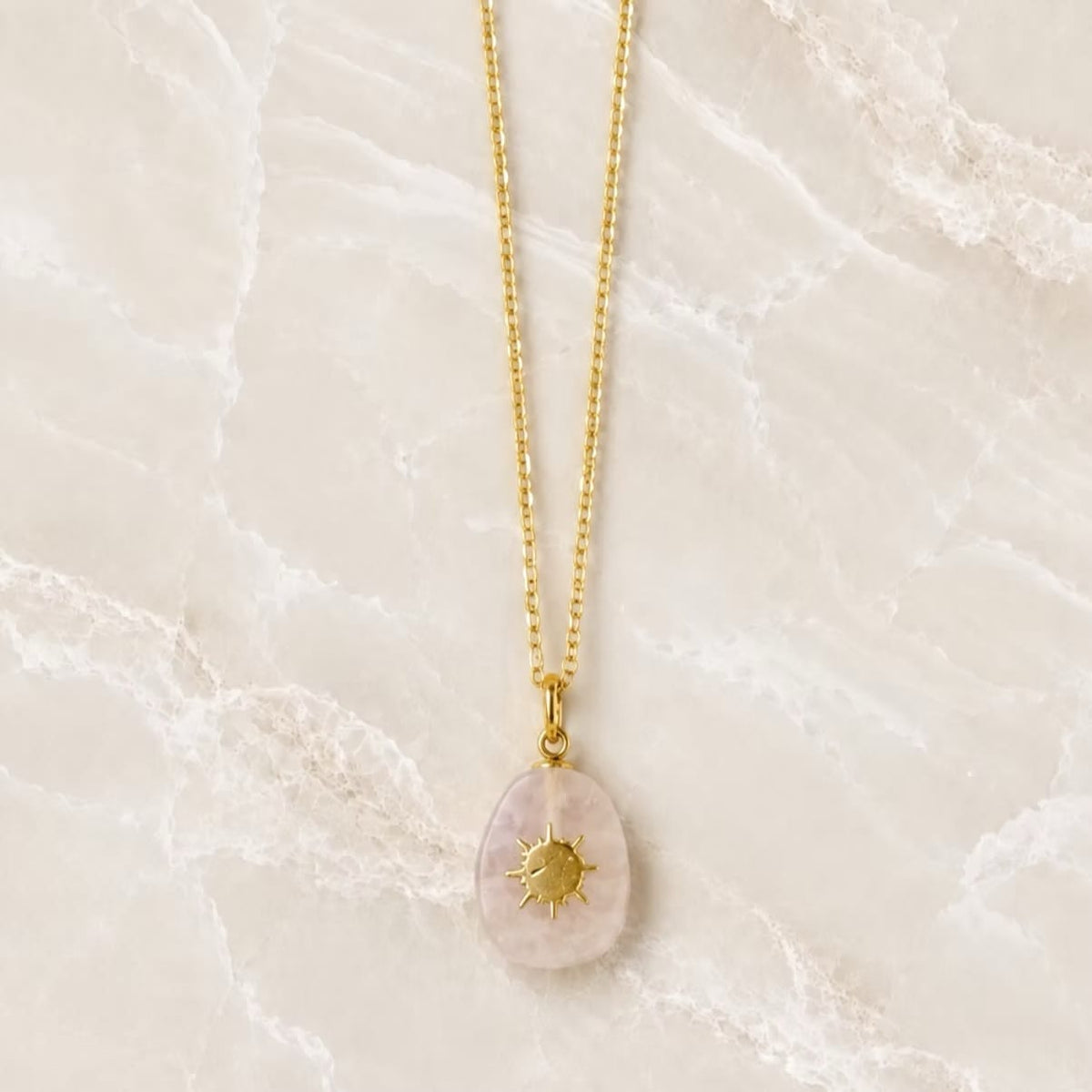 Stone sun necklace LittleLintons