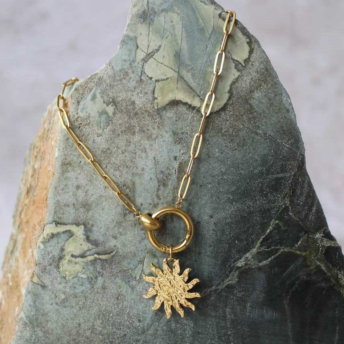 Sun paperclip necklace LittleLintons
