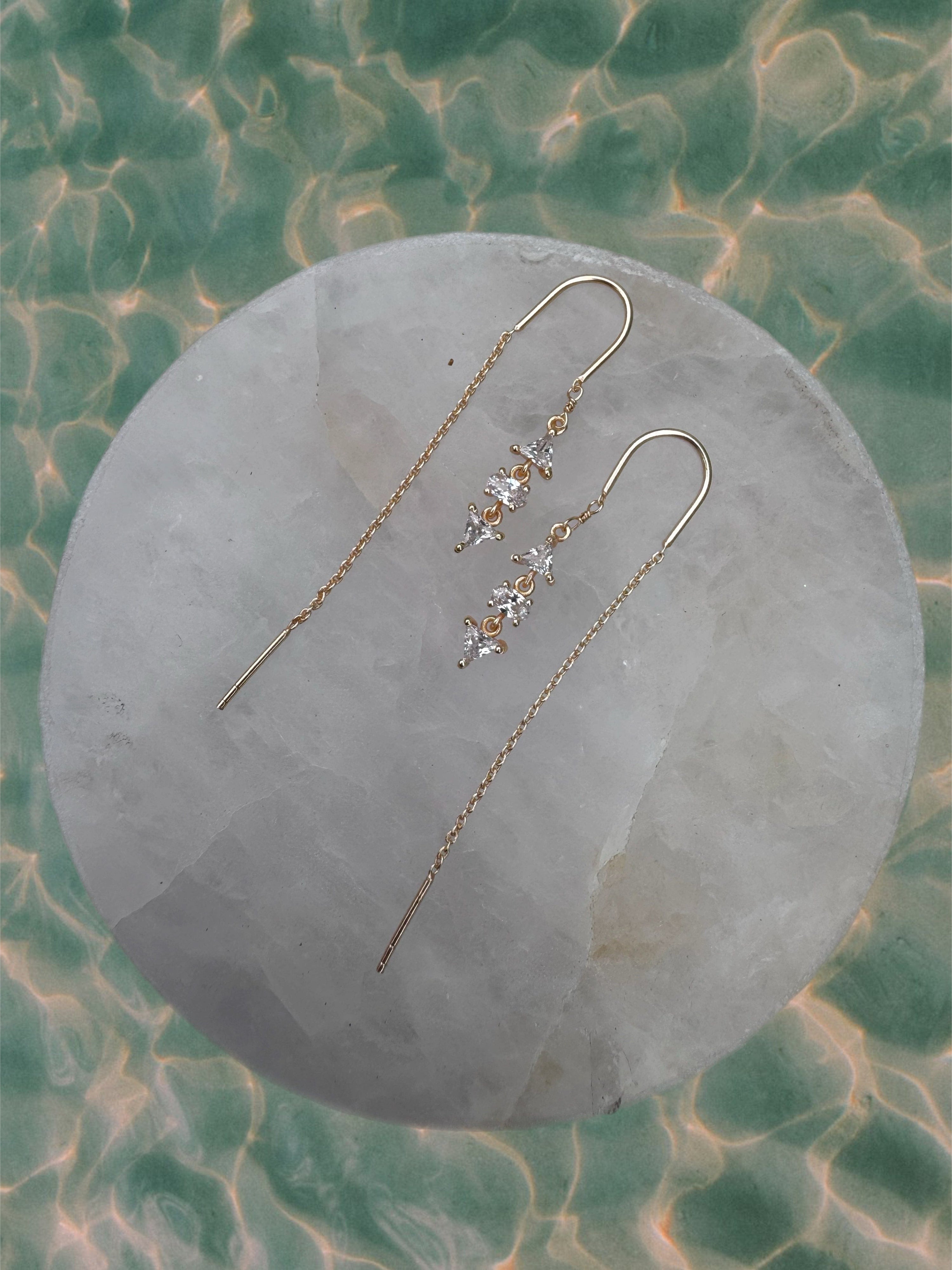 Thread earrings LittleLintons