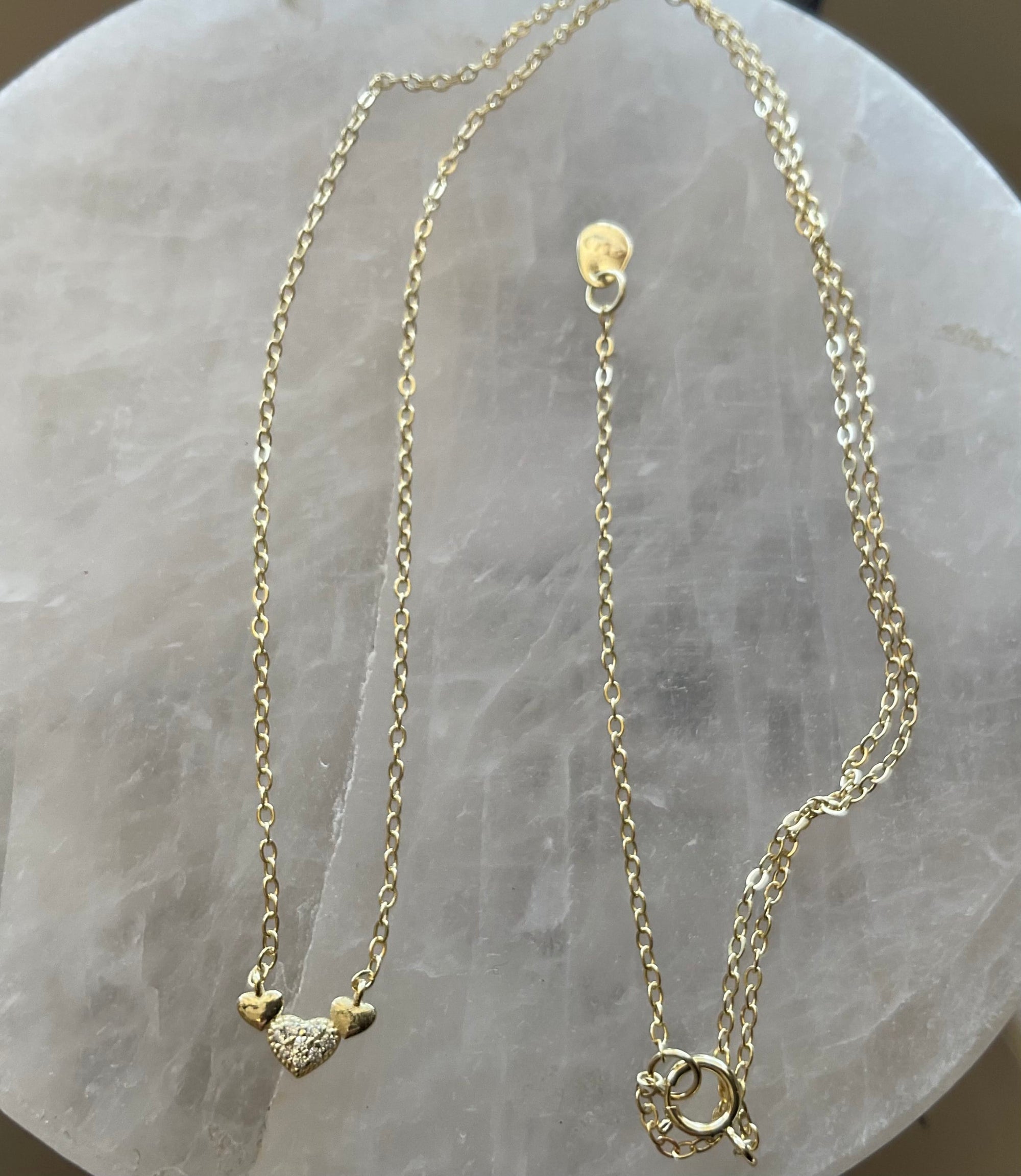 Trio of hearts necklace LittleLintons