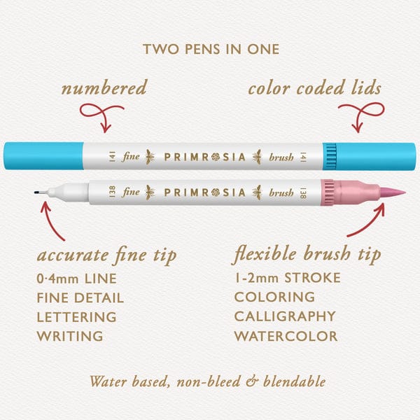 Wildflower dual tip markers & sticker set LittleLintons