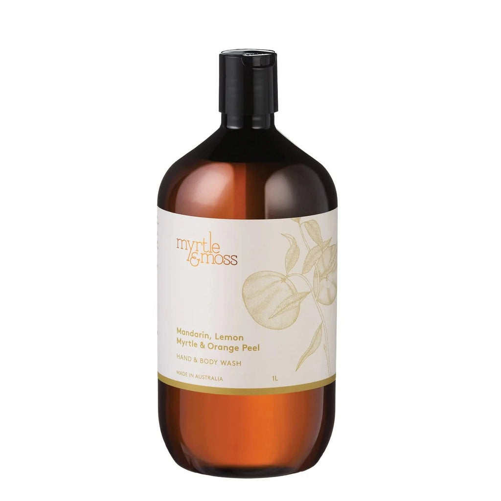 Myrtle & Moss Hand and Body wash refill 1L Mandarin, lemon myrtle ,orange peel Myrtle & Moss