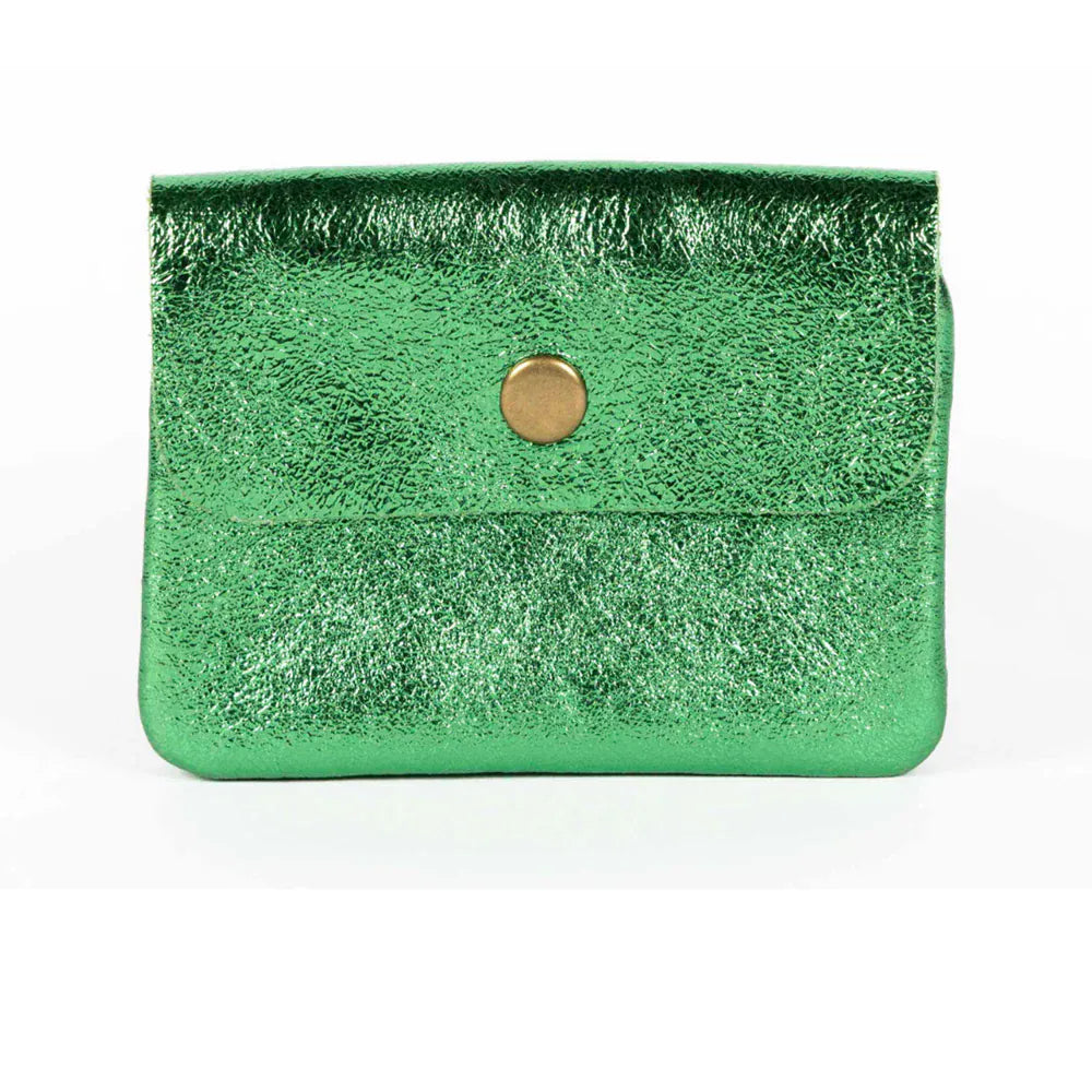 Maison leather purse Metallic cactus LittleLintons