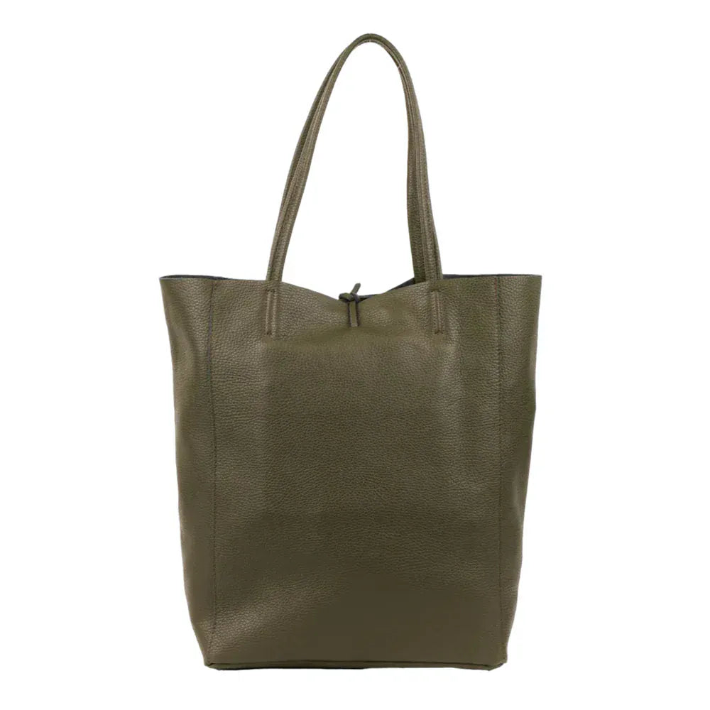 Maison leather tote Moss Lrg LittleLintons