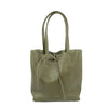 Maison leather tote Moss med LittleLintons