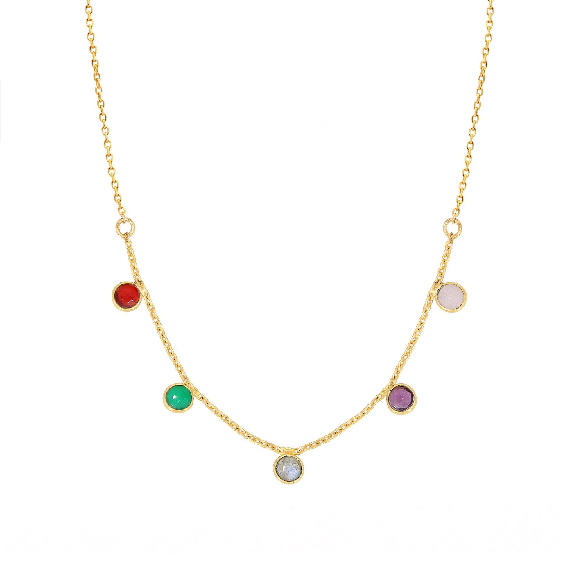 Loulou french necklace Multi LittleLintons
