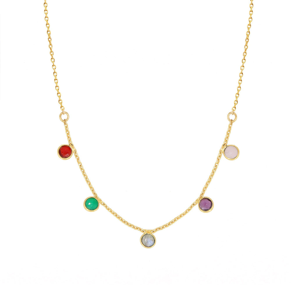 Loulou french necklace Multi LittleLintons
