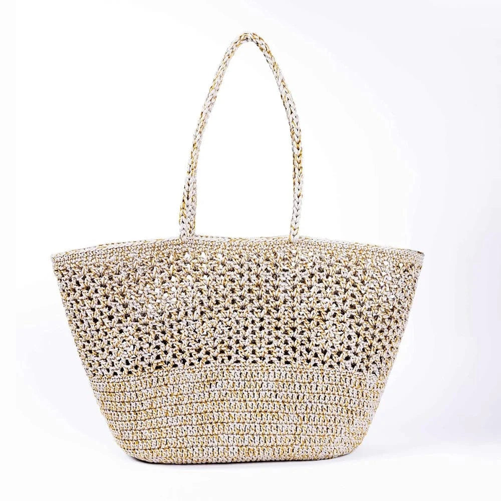 Romy Tote Natural & gold LittleLintons