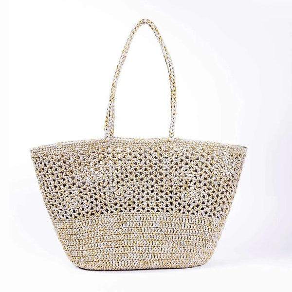 Romy Tote Natural & gold LittleLintons