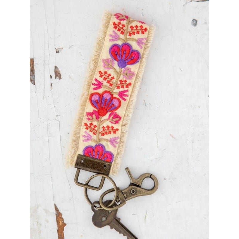 Embroidered keyring Natural LittleLintons