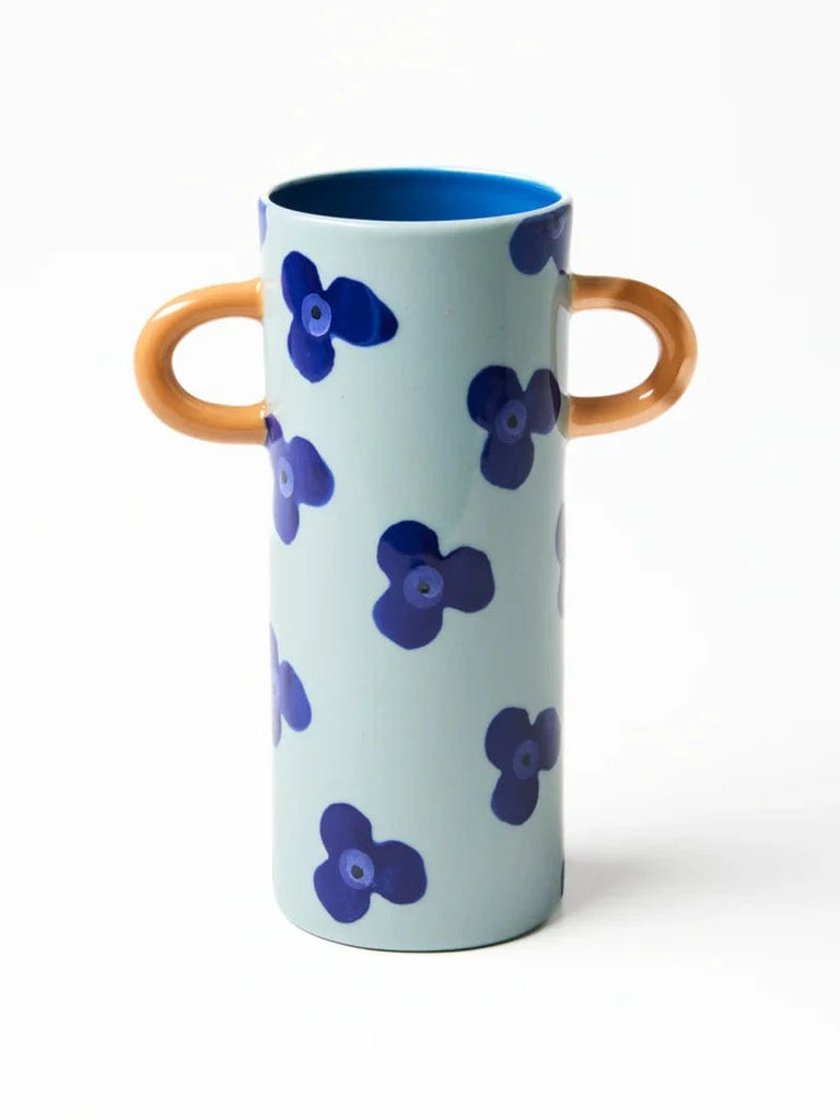 Jones co Griffe vase Navy floral LittleLintons